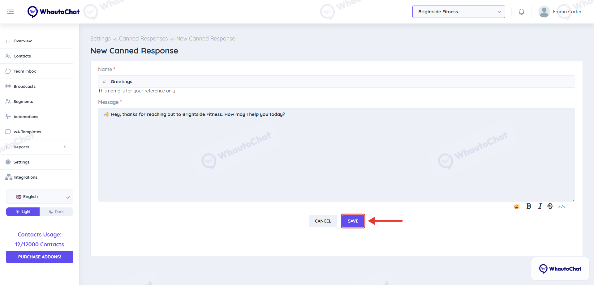 Save Response