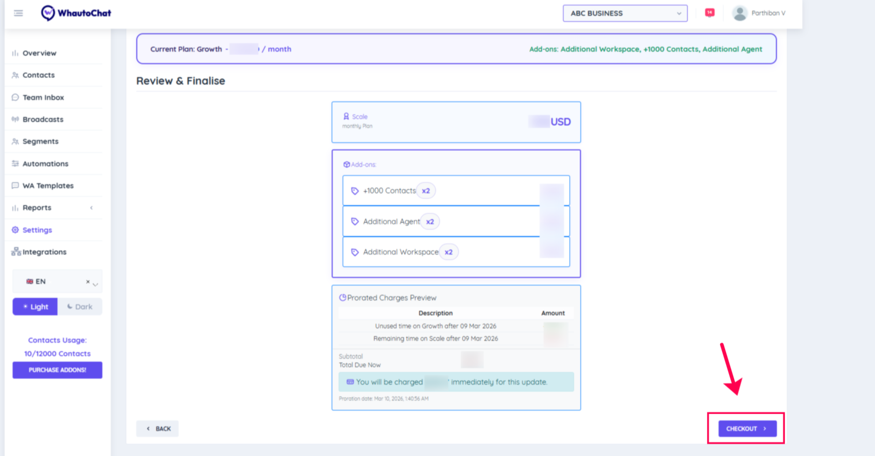 Review &amp; Finalize