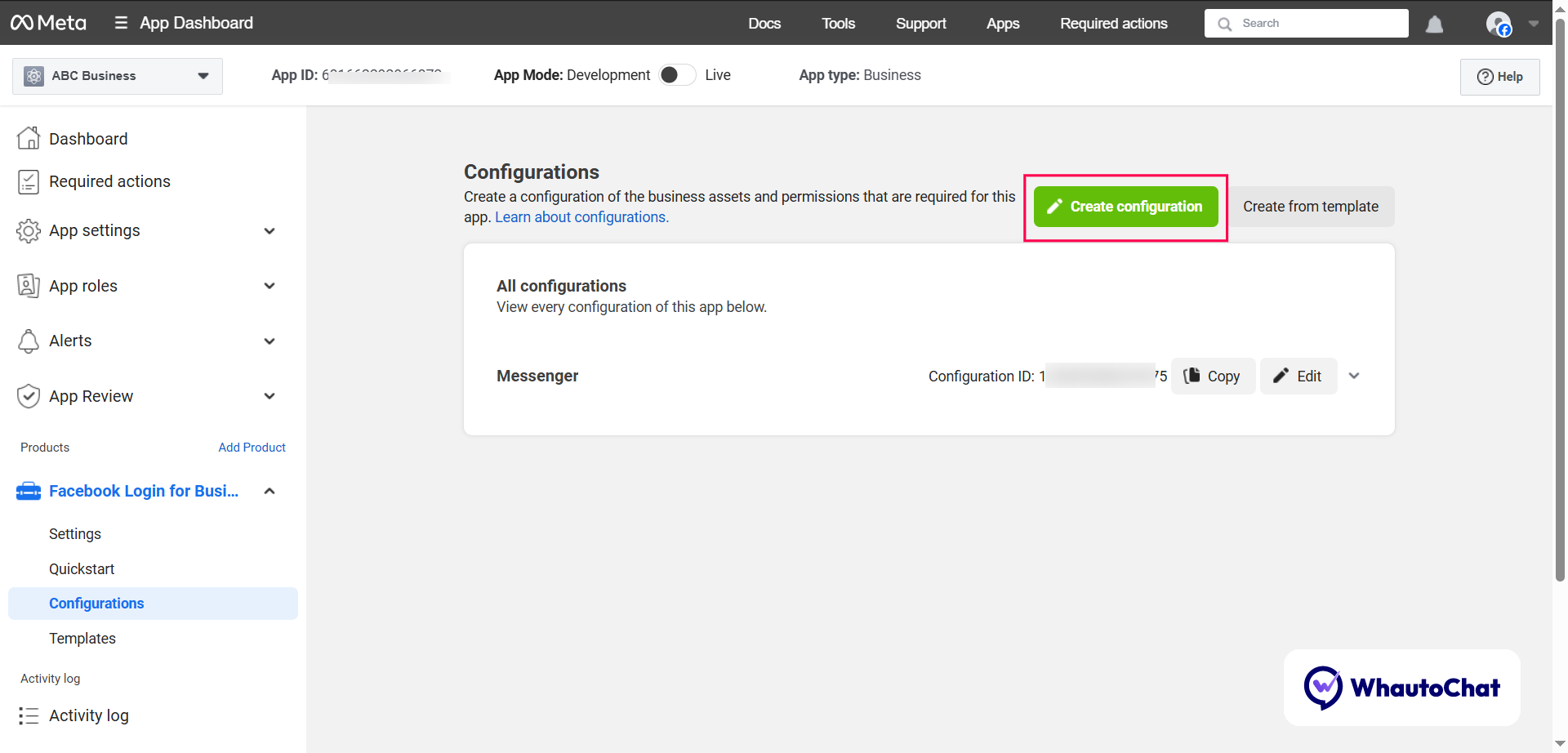 Create Configuration