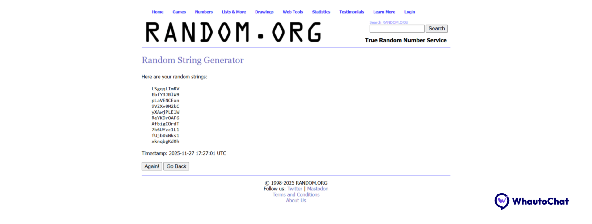 Random Verify Token