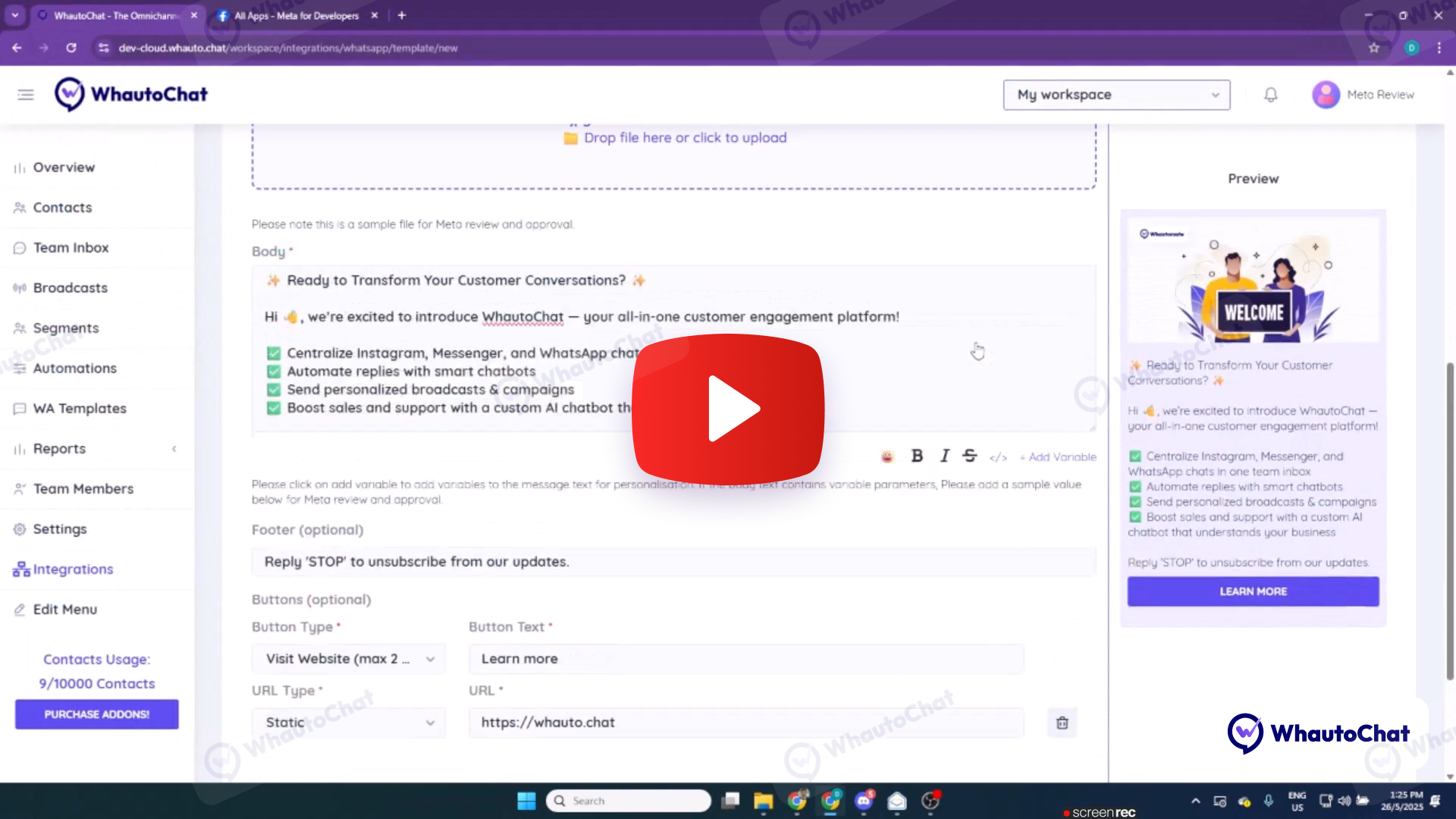 WhatsApp Integration Demo
