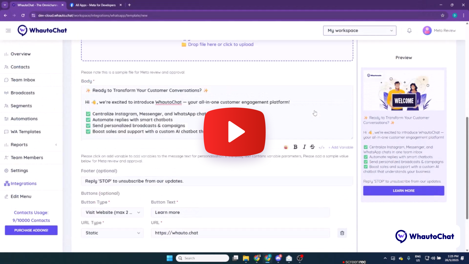 WhatsApp Integration Demo